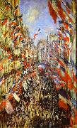 Claude Monet La Rue Montorgueil, oil painting on canvas